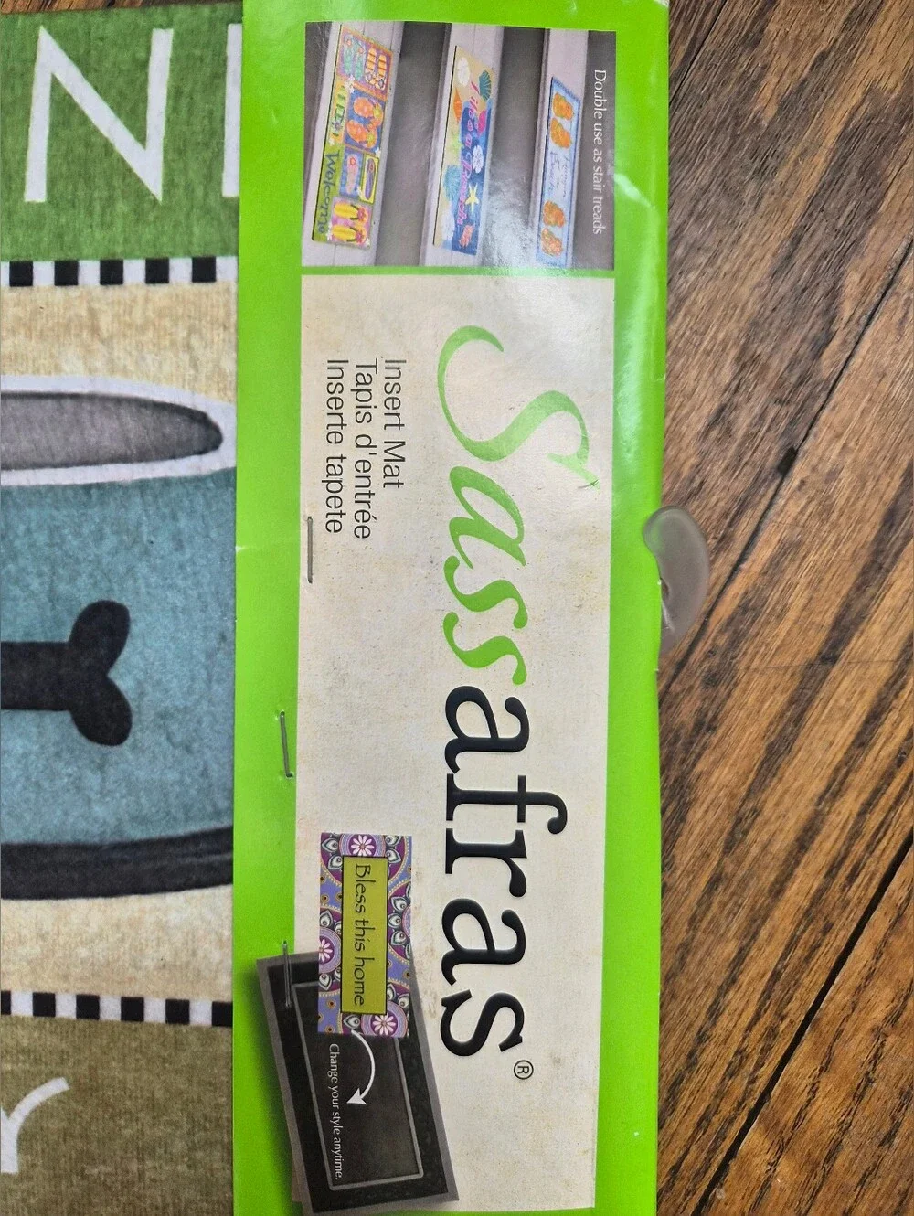 Sassafras Eat Drink & Be Furry Pet Insert Mat NWT